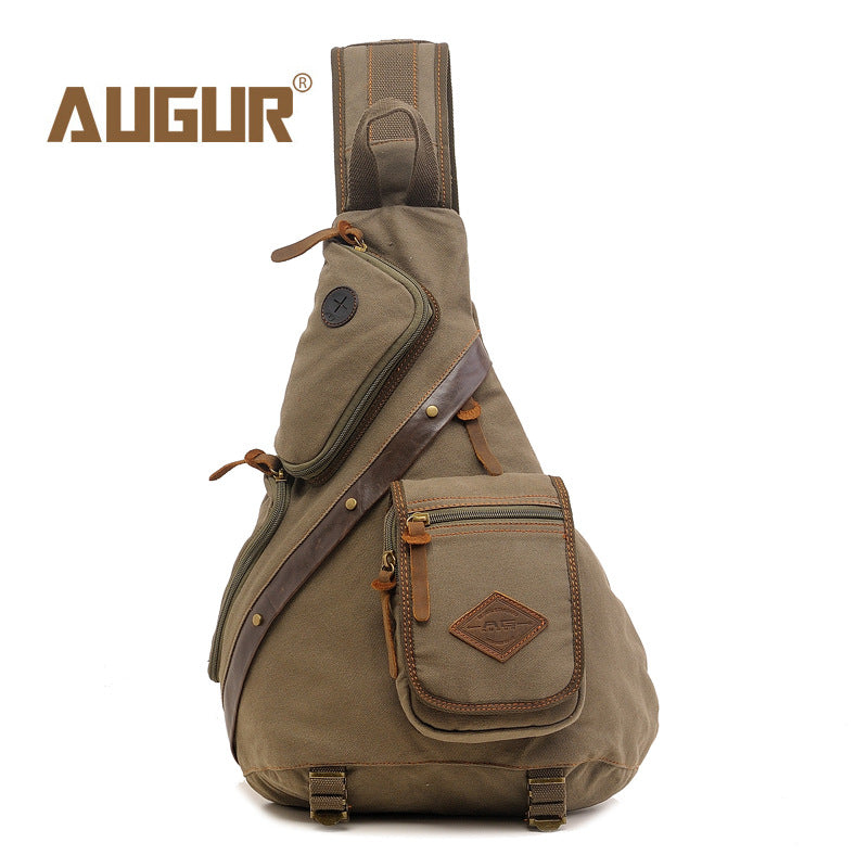 Men's Multifunctional Canvas Large Capacity Trendy Men's Messenger Bags