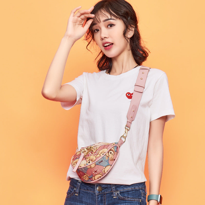 Women's Short In Size Clearance Bear Attachment Waist Packs