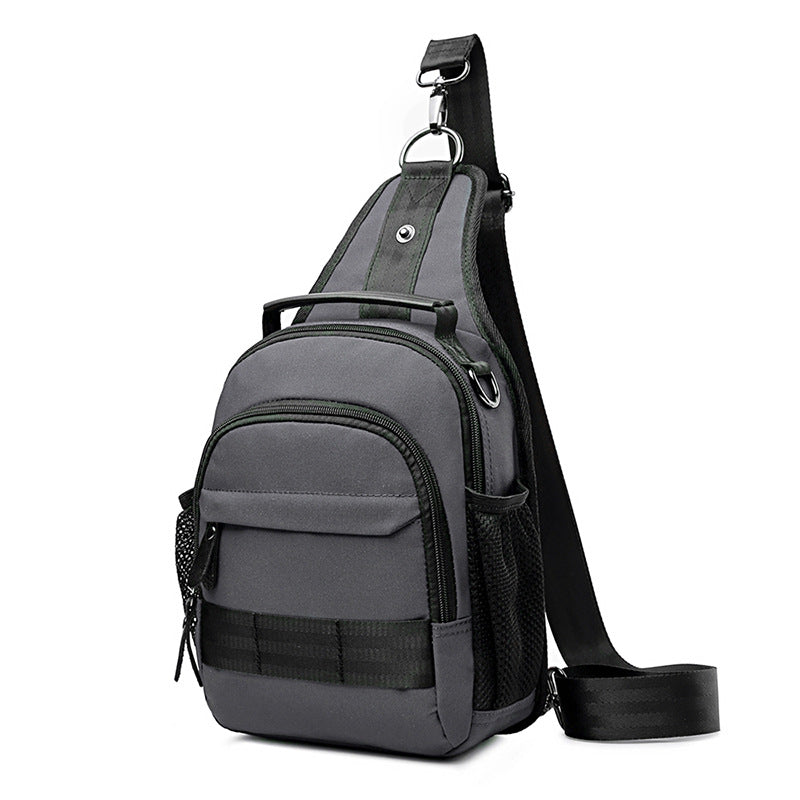 Men's Korean Style Trendy Waterproof Polyester Portable Men's Chest Bags