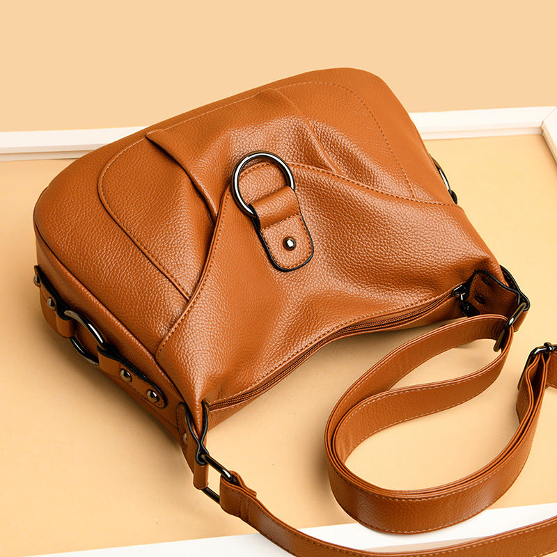 Women's New Mother's Fashion Soft Leather Crossbody Bags
