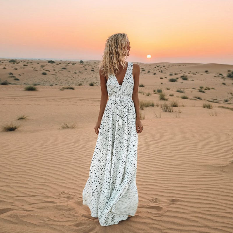 Bohemia Fashion Sexy Dress Polka Dot Dresses