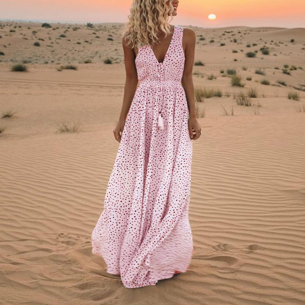 Bohemia Fashion Sexy Dress Polka Dot Dresses
