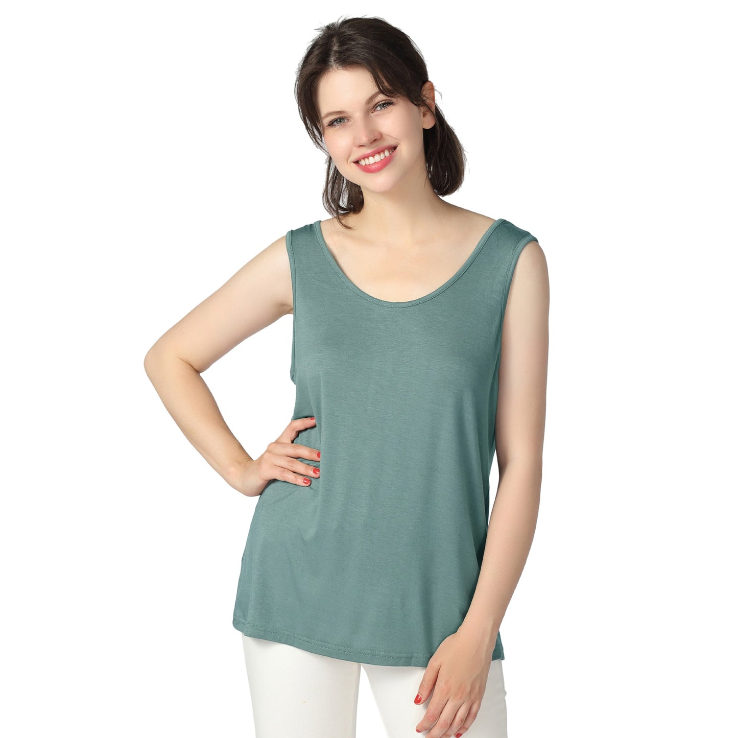 Women's Bamboo Fiber Camisole Front Back With Tops
