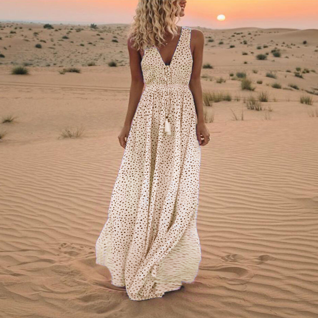 Bohemia Fashion Sexy Dress Polka Dot Dresses