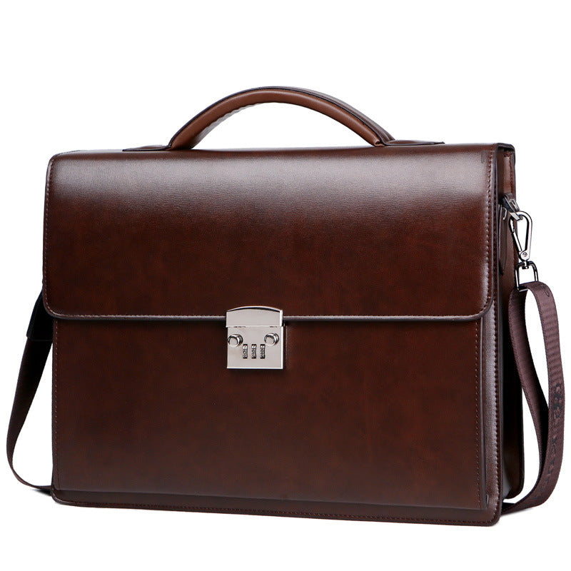 Men's Business Password Official High Quality Large Men's Briefcases