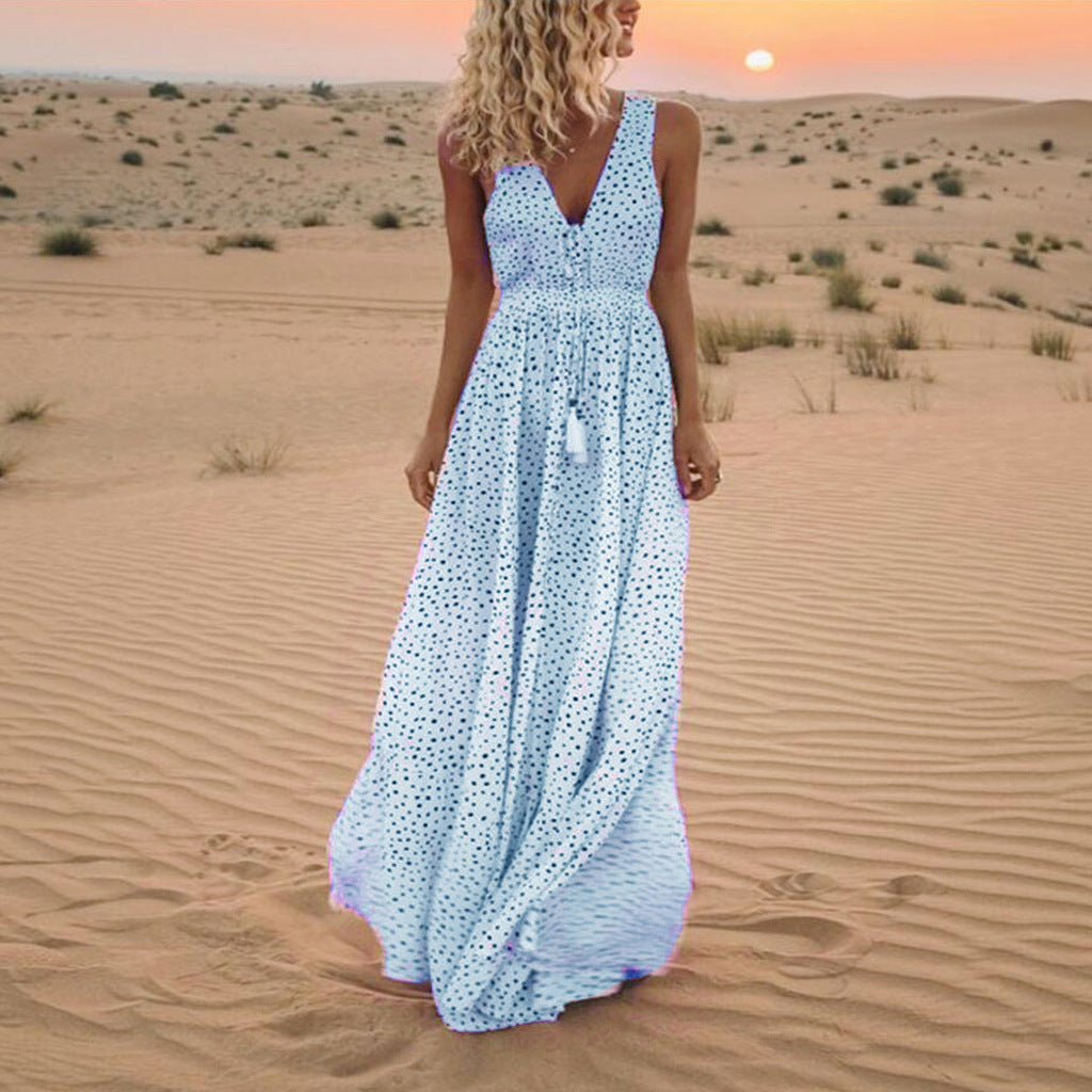 Bohemia Fashion Sexy Dress Polka Dot Dresses