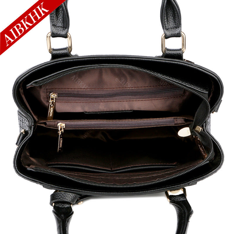 Women's Tide Alligator Print Simple Large Capacity Handbags