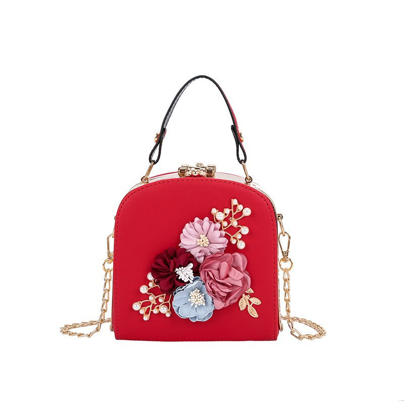 Women's Trendy Fashion Flower Chain Mini Crossbody Bags