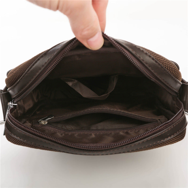Men's Summer Oxford Cloth Fashion Retro Computer Men's Messenger Bags