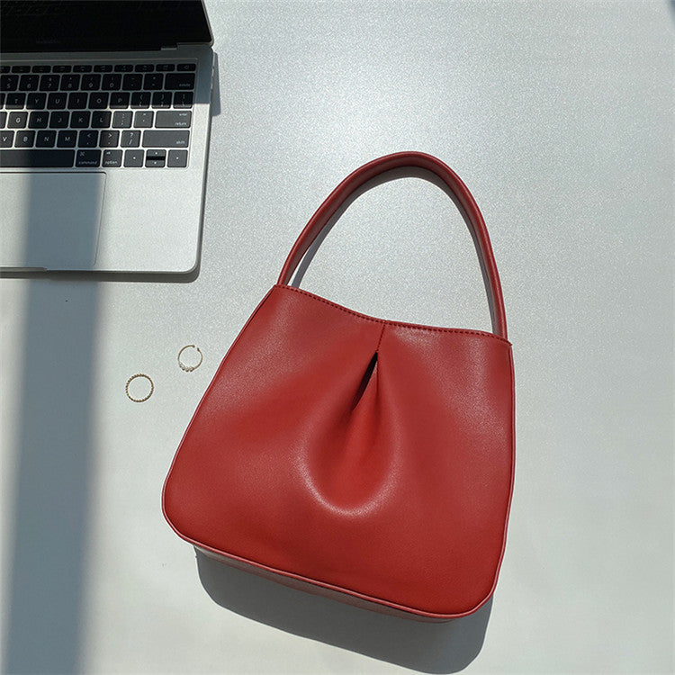 Women's Style High Sense Fashion Pleated Hand Handbags