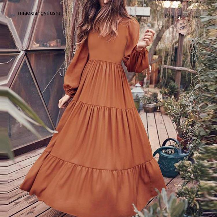 Women's Autumn Street Temperament Swing Dress Dresses