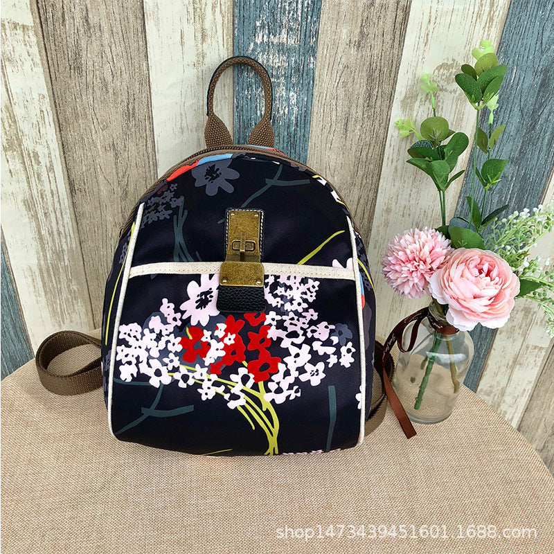 Women's Trendy Korean Style Oxford Cloth Printed Backpacks