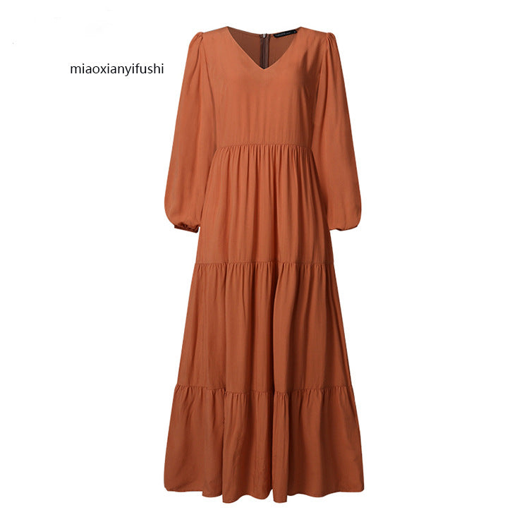 Women's Autumn Street Temperament Swing Dress Dresses