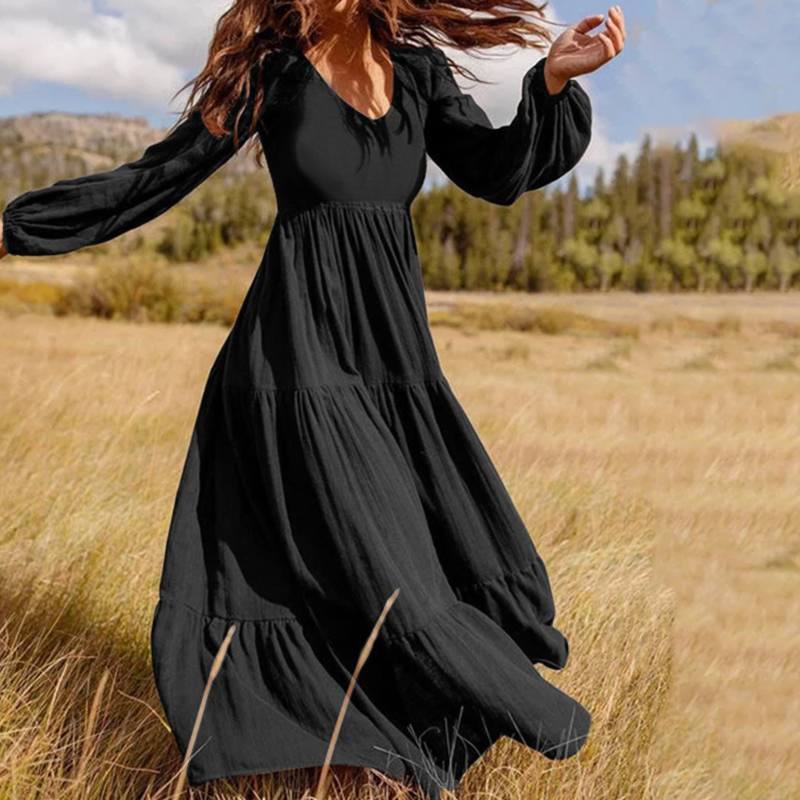 Women's Autumn Street Temperament Swing Dress Dresses