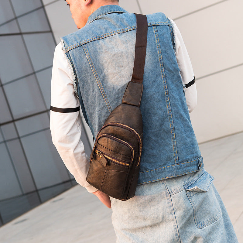 Men's Charming Beautiful Business Trends Commuter Men's Chest Bags