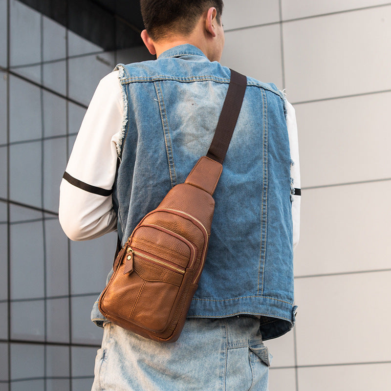 Men's Charming Beautiful Business Trends Commuter Men's Chest Bags