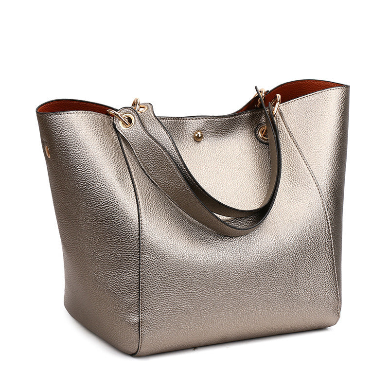 Women's Retro Simple Portable Large Capacity Combination Shoulder Bags