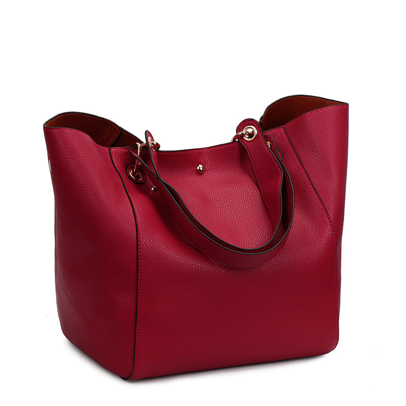 Women's Retro Simple Portable Large Capacity Combination Shoulder Bags