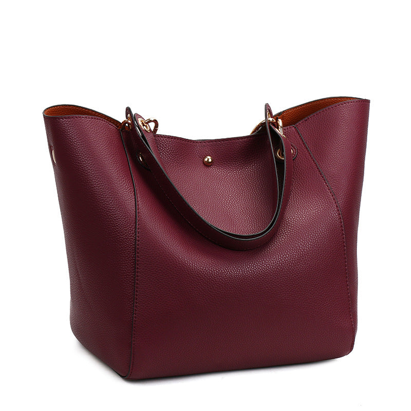 Women's Retro Simple Portable Large Capacity Combination Shoulder Bags