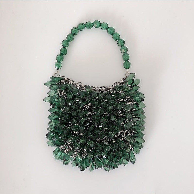 Women's Woven Brown Water Drop Fashion Retro Handbags