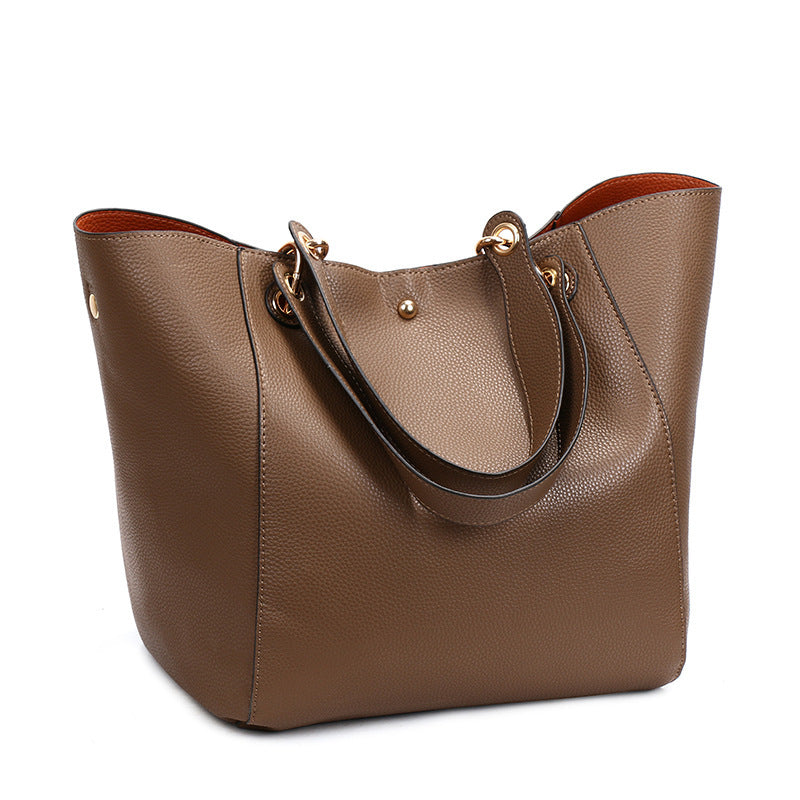 Women's Retro Simple Portable Large Capacity Combination Shoulder Bags