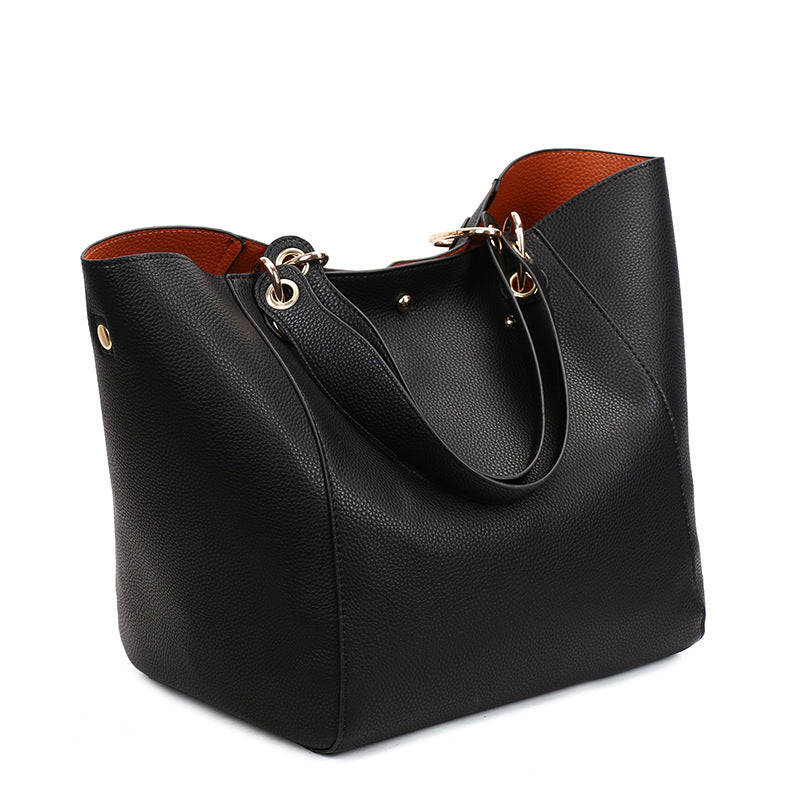 Women's Retro Simple Portable Large Capacity Combination Shoulder Bags