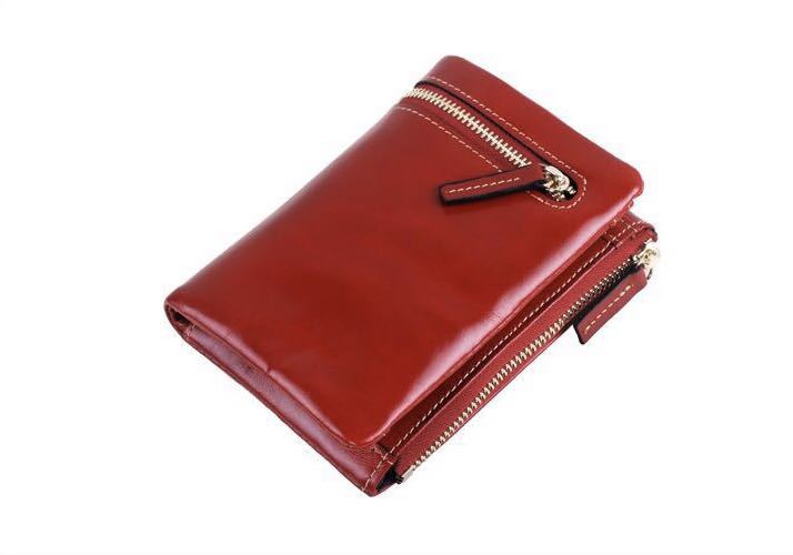 Women's Oil Wax Leather Short Fashion Ladies Wallets