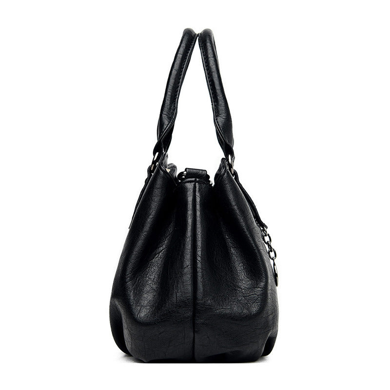 Women's Soft Leather Simple Fashion Versatile Large Crossbody Bags