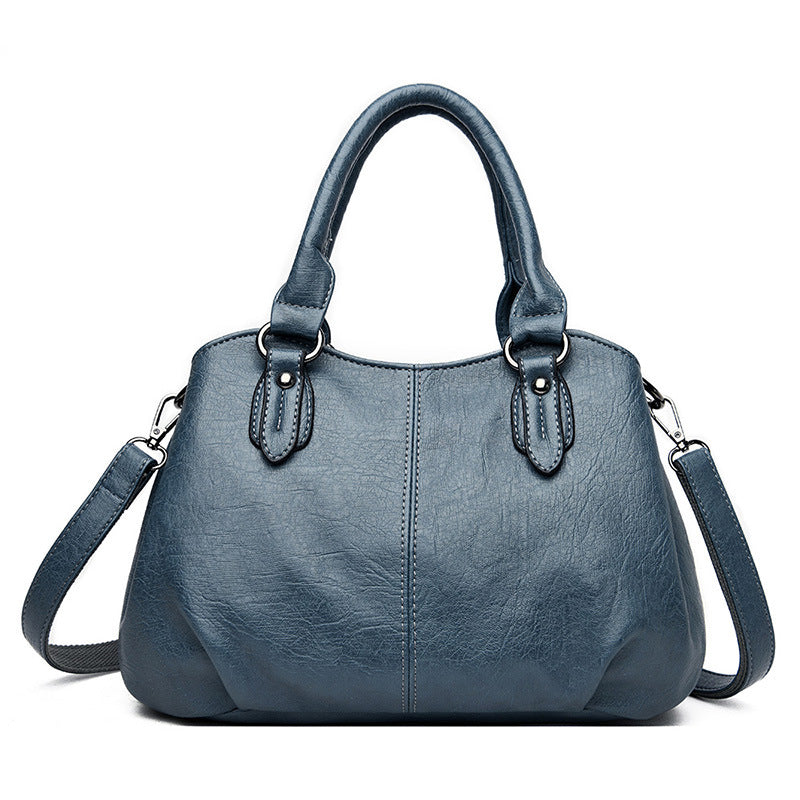 Women's Soft Leather Simple Fashion Versatile Large Crossbody Bags
