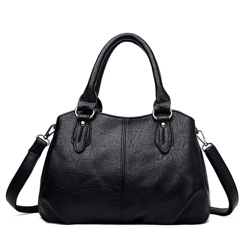 Women's Soft Leather Simple Fashion Versatile Large Crossbody Bags