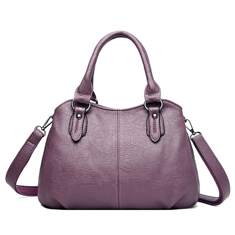 Women's Soft Leather Simple Fashion Versatile Large Crossbody Bags
