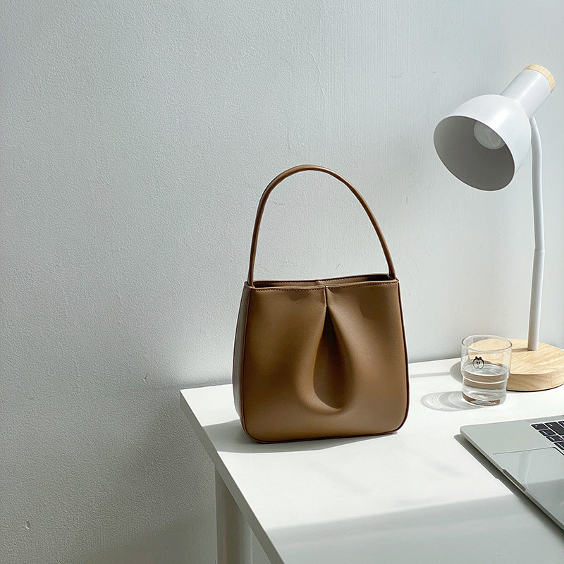 Women's Style High Sense Fashion Pleated Hand Handbags