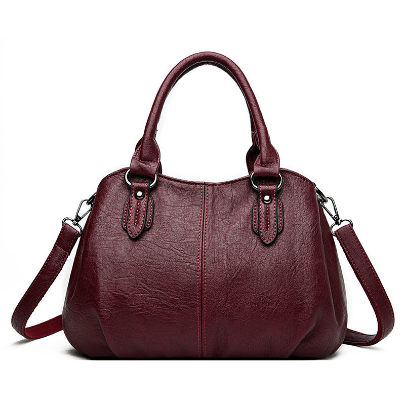 Women's Soft Leather Simple Fashion Versatile Large Crossbody Bags