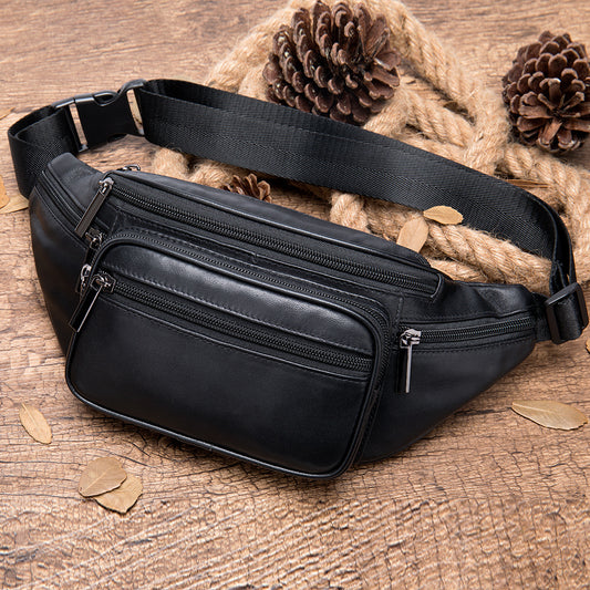 Women's Sheepskin Leather Fashion Soft Sport Waist Packs