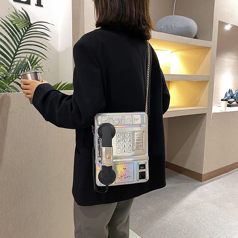 Women's Fashion Creative Funny Personality Laser Simulation Crossbody Bags