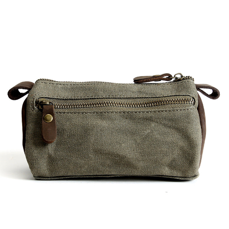 Women's & Men's & Clutch Vintage Canvas Long Zipper Bags