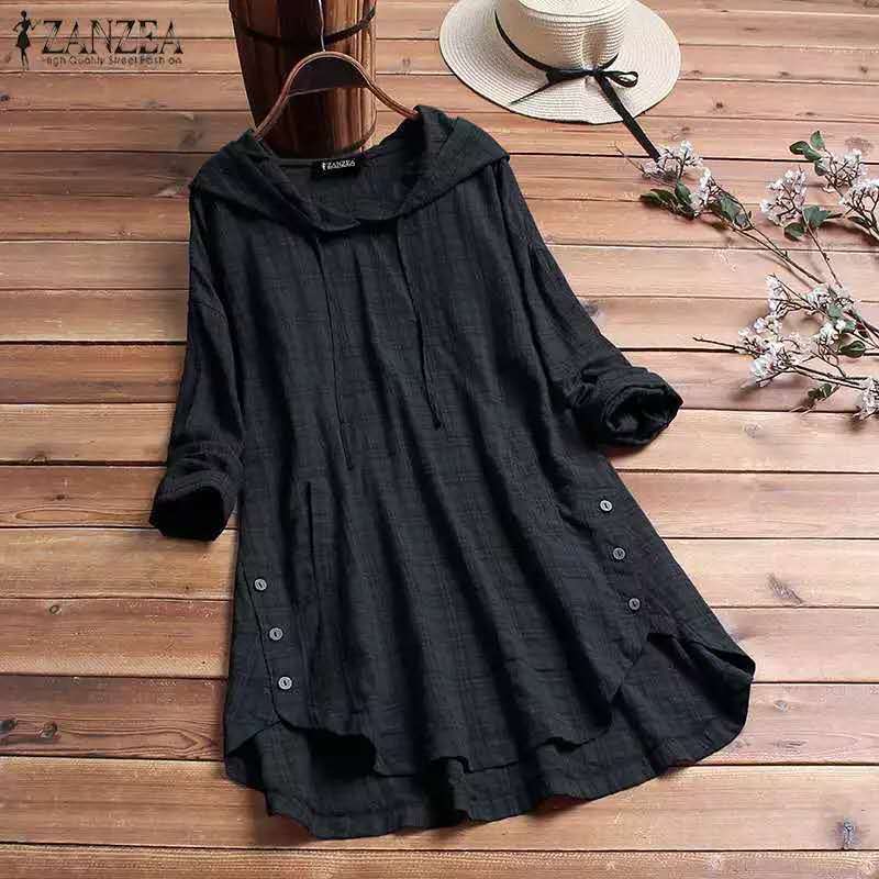 Women's Plaid Long Sleeve Mid-length Solid Color Blouses