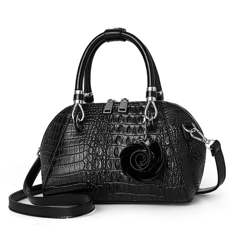 Women's Shell Crocodile Pattern Fashion Retro Shoulder Bags