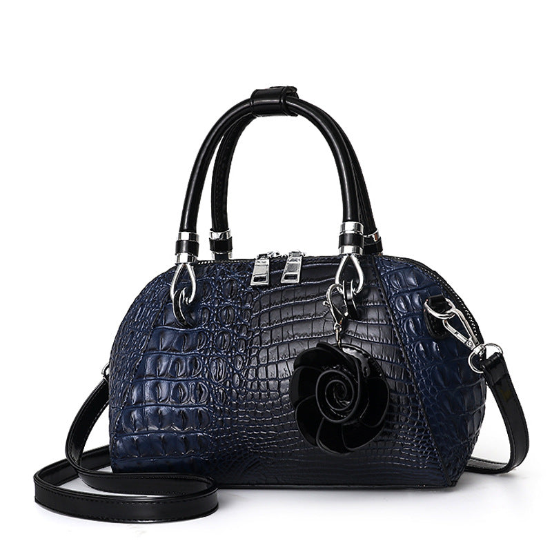 Women's Shell Crocodile Pattern Fashion Retro Shoulder Bags