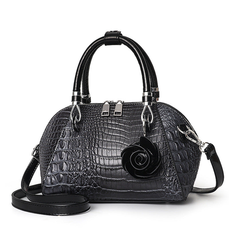 Women's Shell Crocodile Pattern Fashion Retro Shoulder Bags