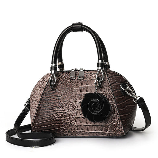 Women's Shell Crocodile Pattern Fashion Retro Shoulder Bags