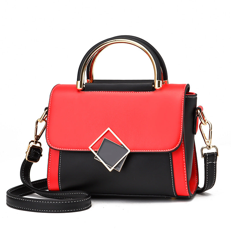 Women's Korean Style Fashion Color Contrast Trendy Small Square Bags