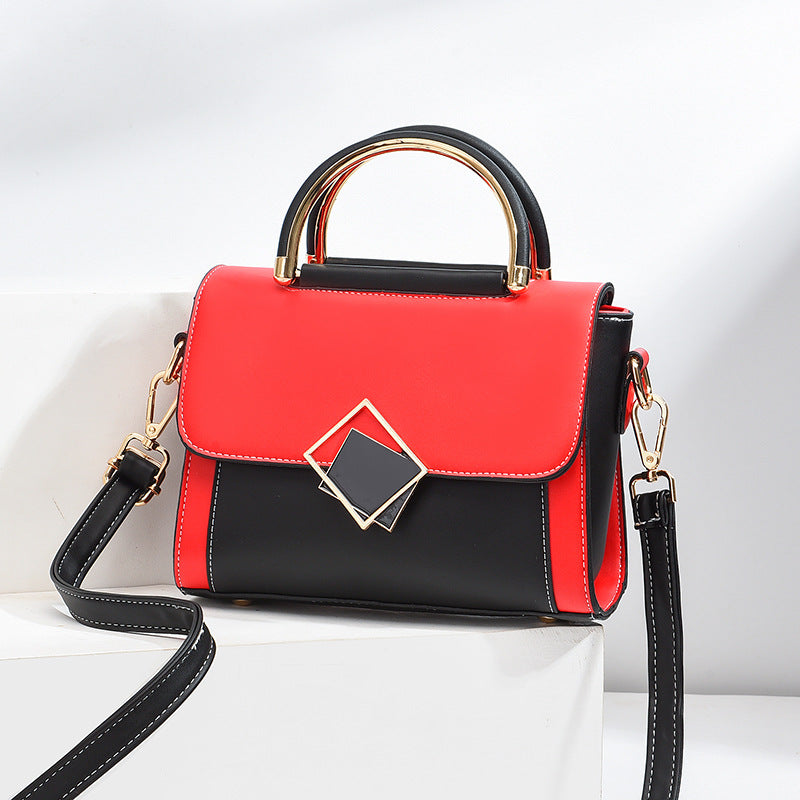 Women's Korean Style Fashion Color Contrast Trendy Small Square Bags