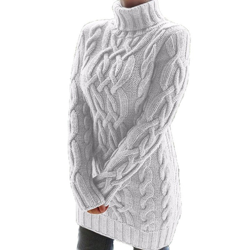 Women's Padded Lapel Long Sleeve Retro Thick Sweaters