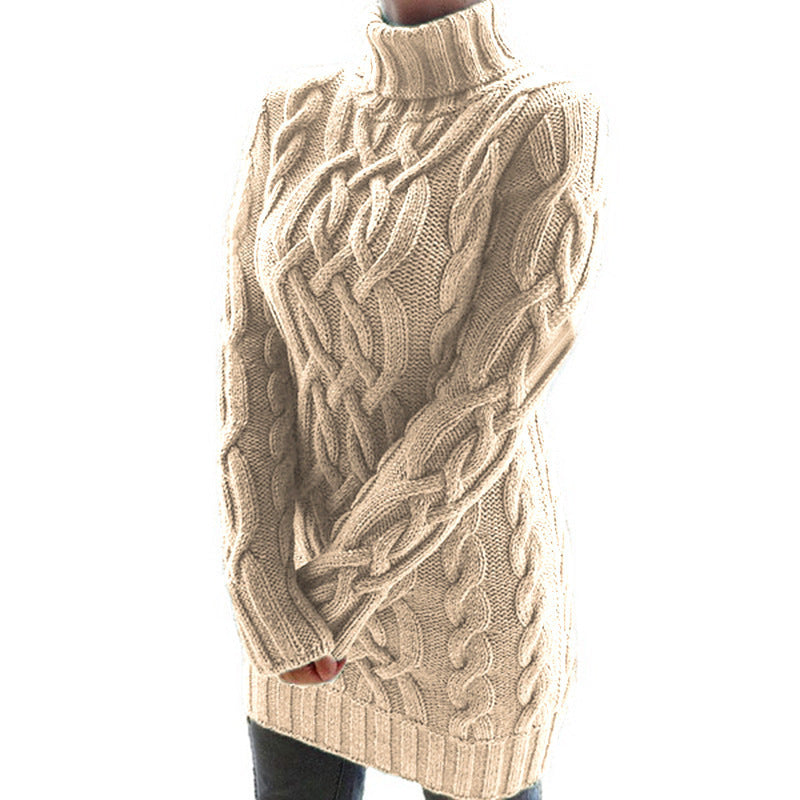Women's Padded Lapel Long Sleeve Retro Thick Sweaters