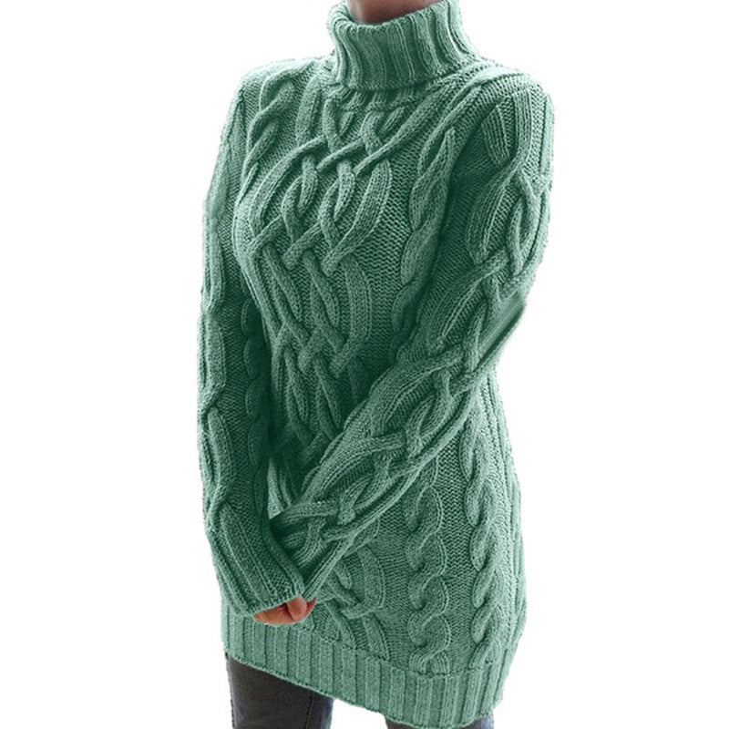 Women's Padded Lapel Long Sleeve Retro Thick Sweaters
