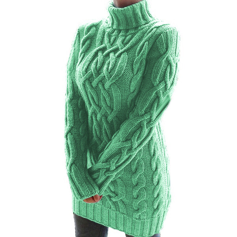 Women's Padded Lapel Long Sleeve Retro Thick Sweaters
