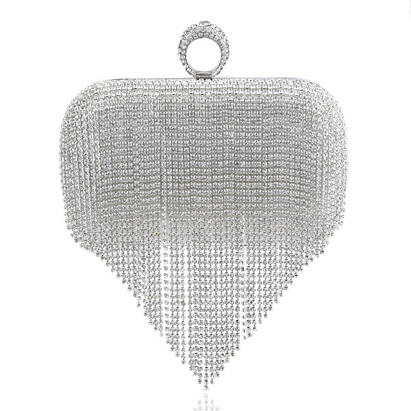 Women's Power Of Profit Tassel Banquet Clutch Evening Bags