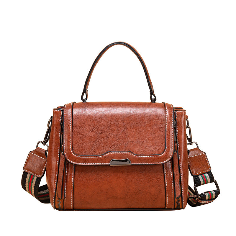 Women's Tide Cowhide Retro Portable Dignified Goddess Crossbody Bags