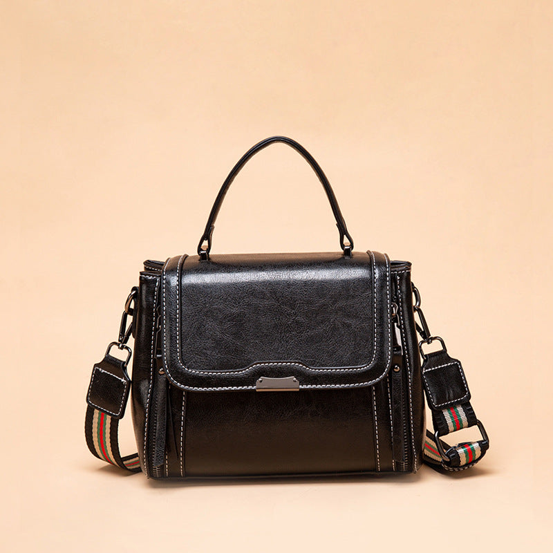 Women's Tide Cowhide Retro Portable Dignified Goddess Crossbody Bags
